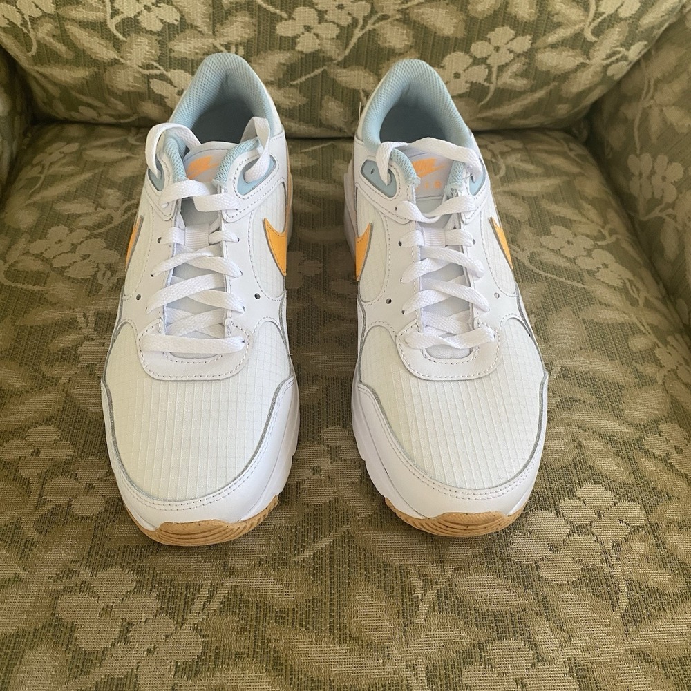 Men's Nike Air Max SC White/Yellow/Aqua (FJ3997 100 ), Sz 8.0 New Casual Style